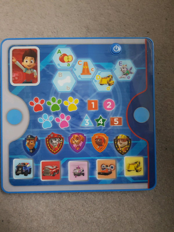 paw patrol learning tablet